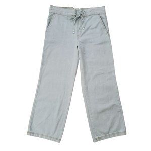 Universal Thread Blue Light Wash High Rise Wide Leg Denim Paperbag Pants